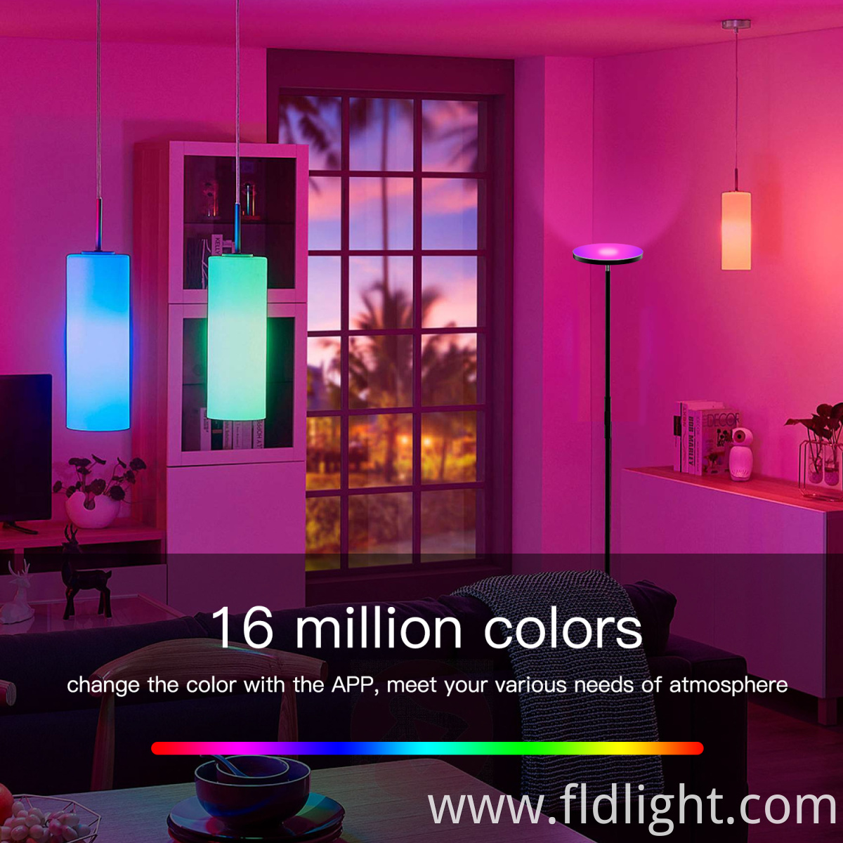 Super Bright RGB Smart WiFi LED Floor Lamp